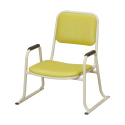 肘付き本堂用お詣り椅子 AL-260E (座高26cm) アルミ製