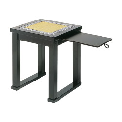 寺院用仏具寺院仏具 ルーツ型内陣用椅子（横引板付） 黒塗 R1150 木製