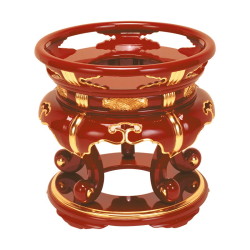 寺院用仏具 丸金台 内寸6寸(上部手摺内径18m)