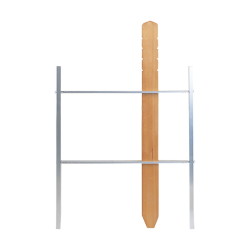 墓用塔婆立 ３本立 アルミ製 (幅45cm)