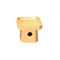 仏具  四角三宝（樹脂製） 白木色 ８寸