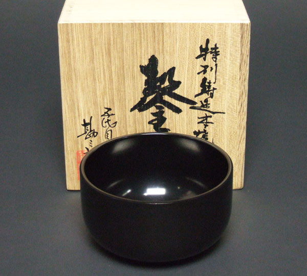 仏具 勘三郎りん 極上色付 黒 3寸