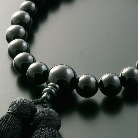 京都 数珠 販売｜黒オニキス 男性用数珠 みやこ房｜数珠通販の仏壇