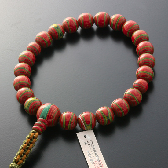 京都 数珠 販売｜本堆朱ついしゅ 男性用数珠 ひも房｜数珠通販の仏壇