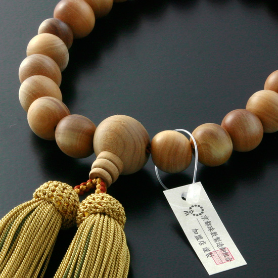 京都 数珠 販売｜白檀 男性用数珠 頭房｜数珠通販の仏壇 仏具 数珠Shop