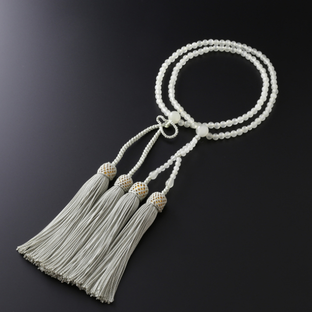 数珠・念珠 『送料無料！ 浄土真宗 八寸 グリーンオニキス(女性向き