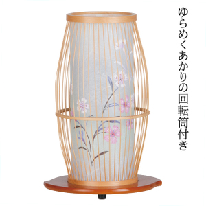 盆提灯 盆ちょうちん お盆提灯 霊前灯 京竹 1号 白木 回転筒付き（1個