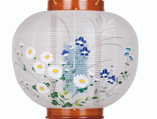 盆提灯 盆ちょうちん お盆提灯 銘木工芸行灯 誉あんどん（回転灯付き