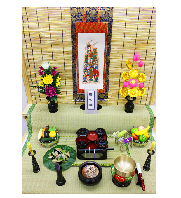 2024人気新作 盆棚 精霊棚 祭壇 木製立式 高級盆棚セット 2尺サイズ（盆棚 小物入れ
