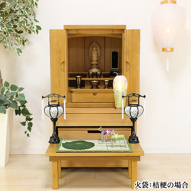 初盆・新盆セット 霊前灯（特小）＋小珠（通年用）＋吊り提灯C