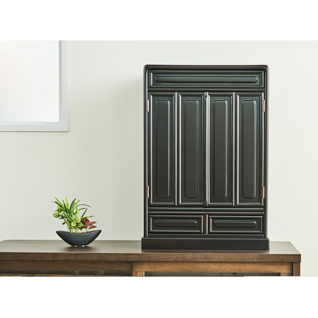 送料無料！】ひまわり23号（ミニ唐木仏壇） 【お仏具セット付き