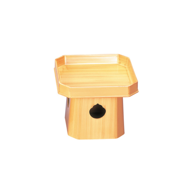 仏具 四角三宝（樹脂製） 白木色 8寸