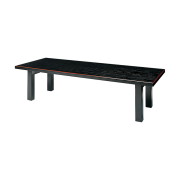 寺院用仏具接客机 折りたたみ(板バネ)式 黒塗面朱 4尺 (幅120cm×奥行60cm×高さ33cm) 黒塗面朱 国産 日本製 木製