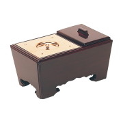 寺院用仏具 角香炉 紫檀 幅８