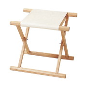 寺院用仏具 胡床 ( こしょう ) 白木白布 折畳式 木製