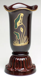 仏具　線香差し　プラスチック製　溜色