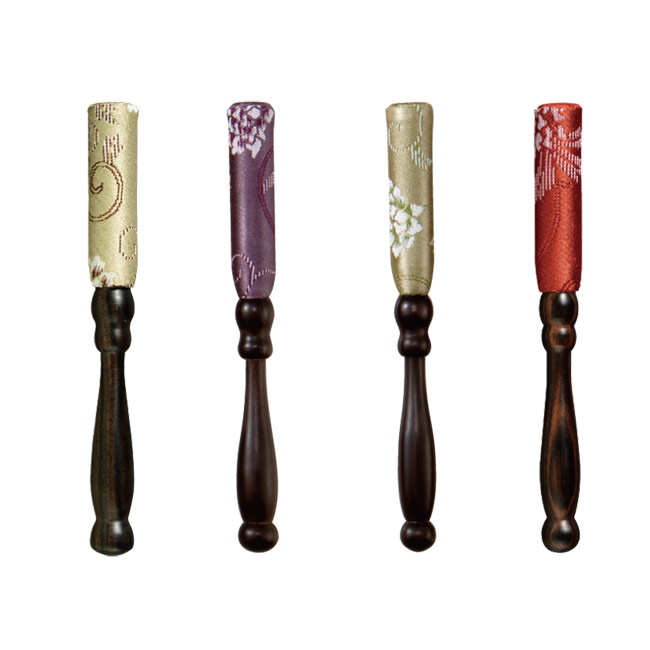 仏具 『美晏華　りん棒　４.５寸（約13.6cm）４色（白茶・藤・利休・エンジ）』