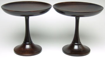 仏具　 高杯 黒檀　 ３,５寸