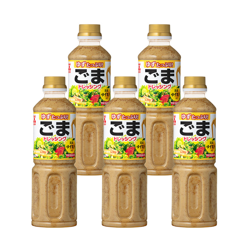 ［イツミツボシ］ごまドレッシング ゆず果汁入り 500ml（PET）×5本