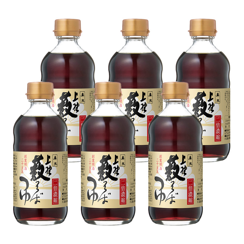 マルキン　上野藪そばつゆ　２倍凝縮 340ml×6本