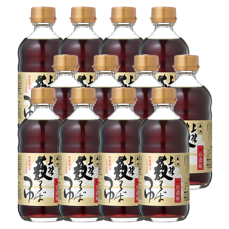 マルキン　上野藪そばつゆ　２倍凝縮 340ml×12本