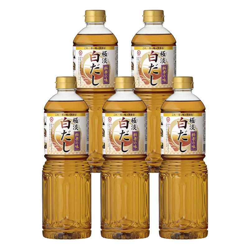マルキン　極淡白だし 1L×5【送料無料】〈40404〉