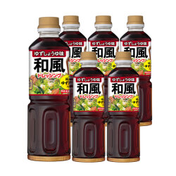 ［イツミツボシ］ゆずしょうゆ味 和風ドレッシング 500ml×6本【送料無料】［常温/冷蔵可］