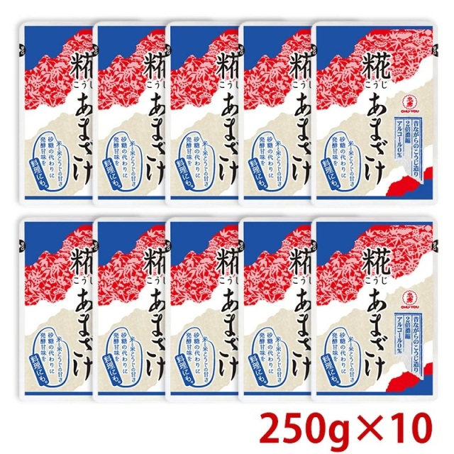 ノンアルコール］ 忠勇 無加糖あまざけ250g×10 【送料無料】［常温