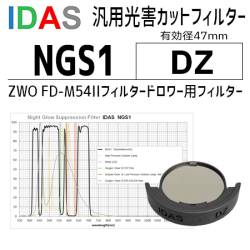 アイダス　NGS1 DZ(ZWO FD-M54IIフィルタードロワー用)【納期:2週間以内】