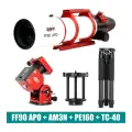 ZWO　FF90 APO+AM3N赤道儀+PE160+TC-40三脚セット（2026年6月10日新発売）
