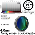 バーダー　[2961400] 4.0nm「O-lll」ウルトラ・ナローバンドフィルター 31.7mm