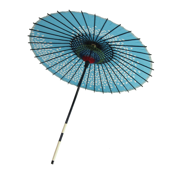 布傘 尺4 桜渦 水色