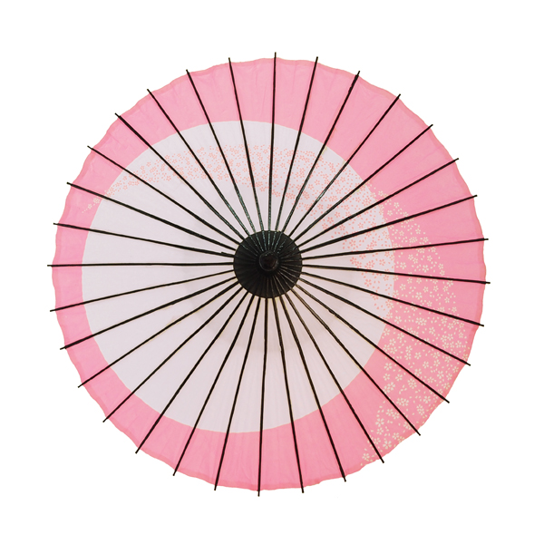 こども用和傘 月やっこ桜流し ピンク