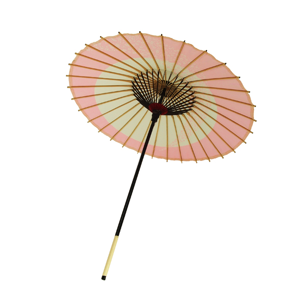 こども用和傘 月やっこ桜流し ピンク