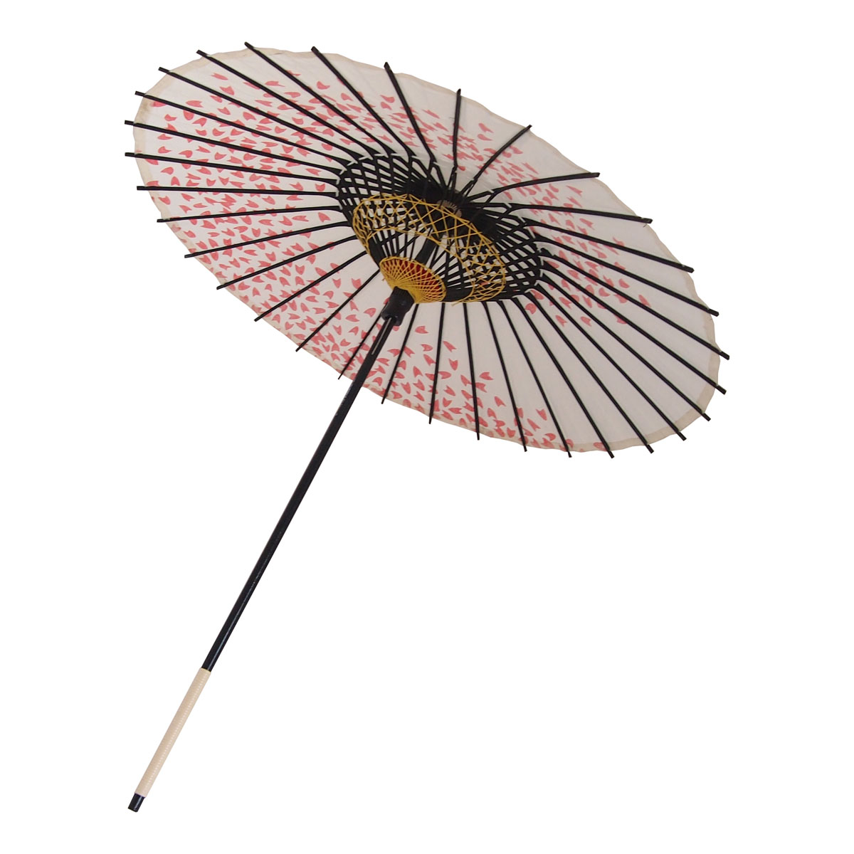 こども用和傘 桜渦 白地赤
