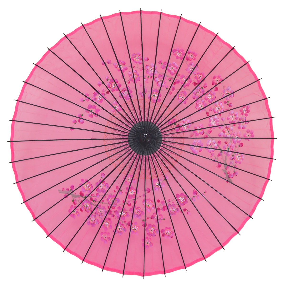 絹傘 桜絵 ピンク