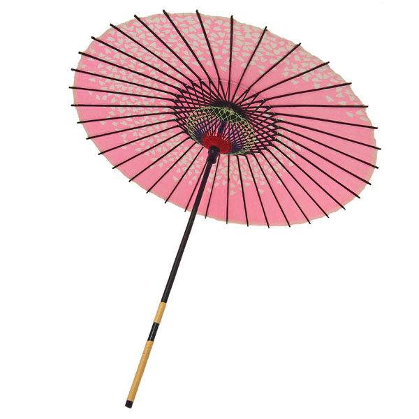 紙傘 桜渦 ピンク