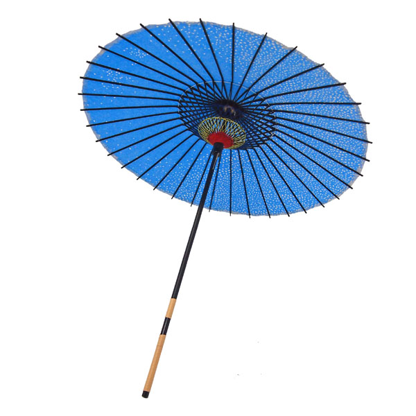 紙傘 満天桜 水色