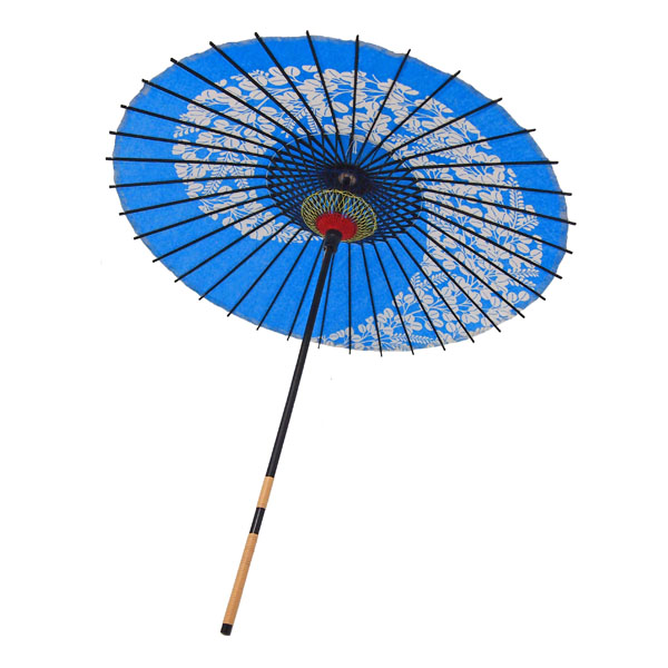 紙傘 萩渦 青