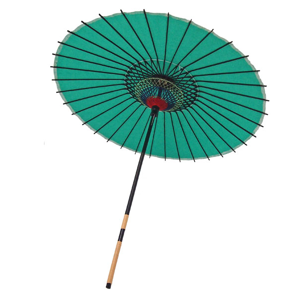 紙傘 無地 緑