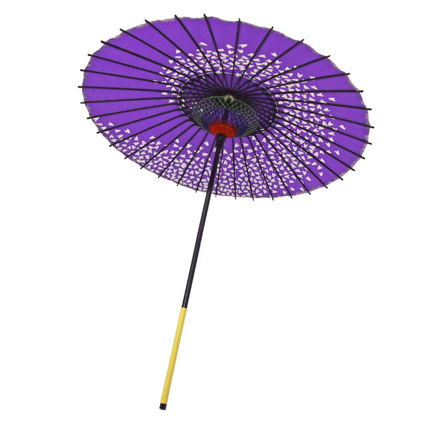 紙傘 尺5 桜渦 紫