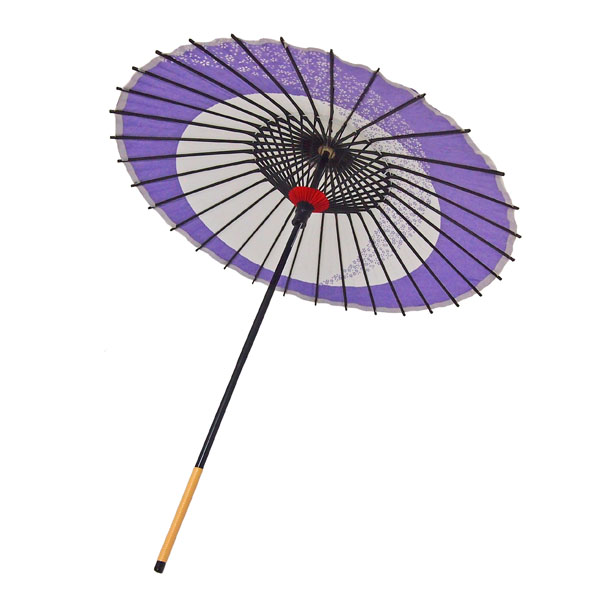 こども用和傘 月やっこ桜流し 紫