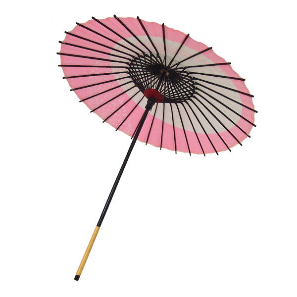 こども用和傘 月やっこ桜流し ピンク