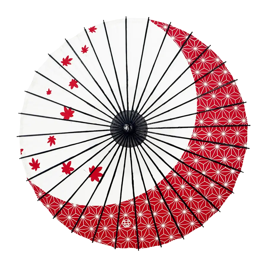 和傘・野点傘専門店 恭雅】 和傘 − 紙傘 こども用和傘 麻紅葉 朱色