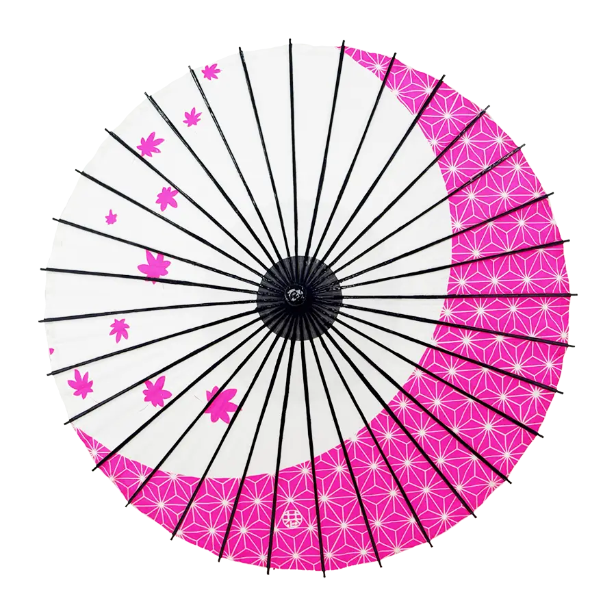 子供用和傘 麻紅葉 ピンク