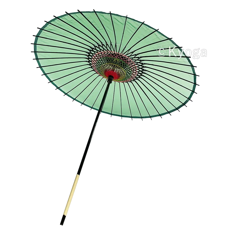 絹傘　無地　水色