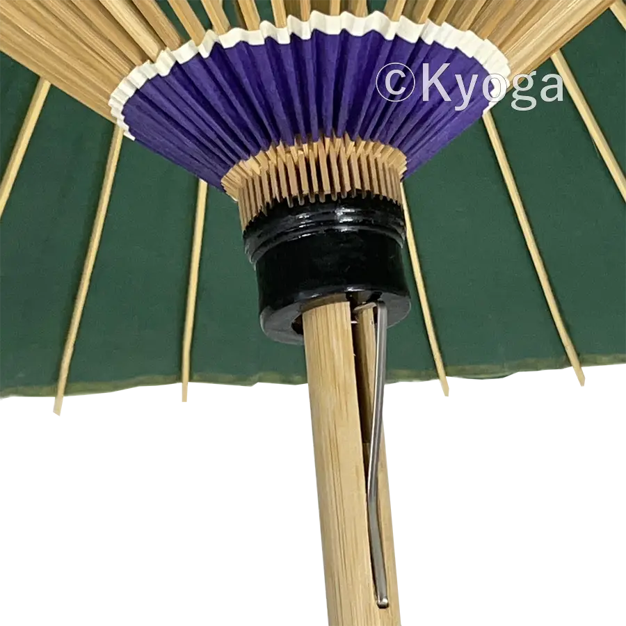 和傘・野点傘専門店 恭雅】 和傘 − 大番傘 深緑 48本骨 (自社調合