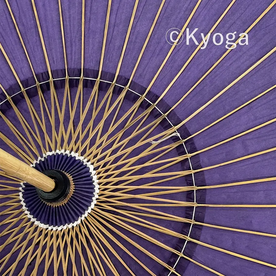 和傘・野点傘専門店 恭雅】 和傘 − 大番傘 ビニルコーティング加工 紫