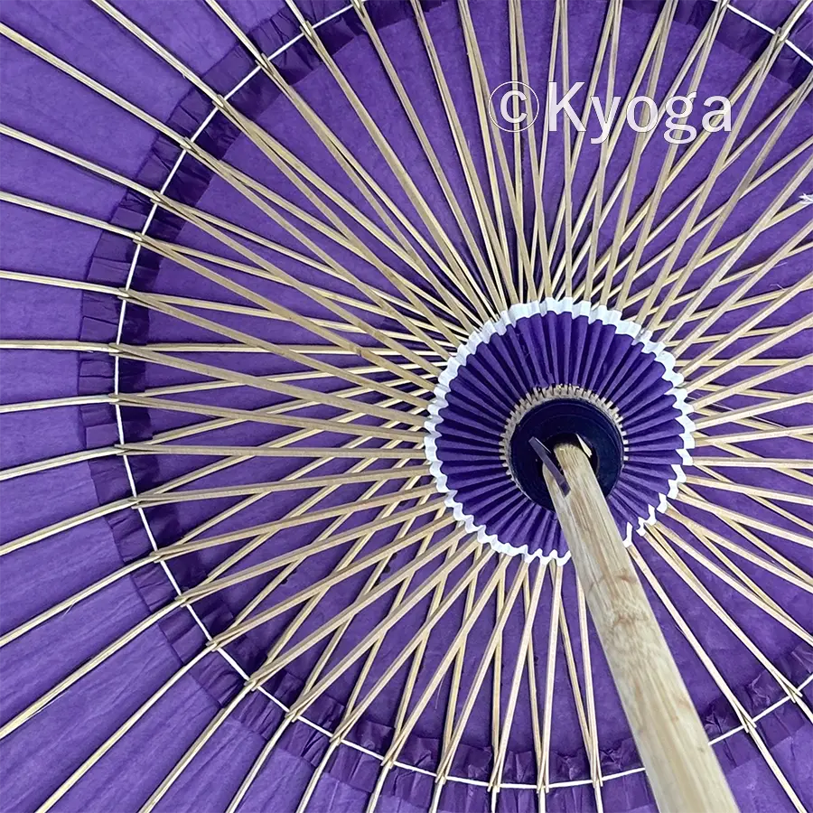番傘　48本骨　紫