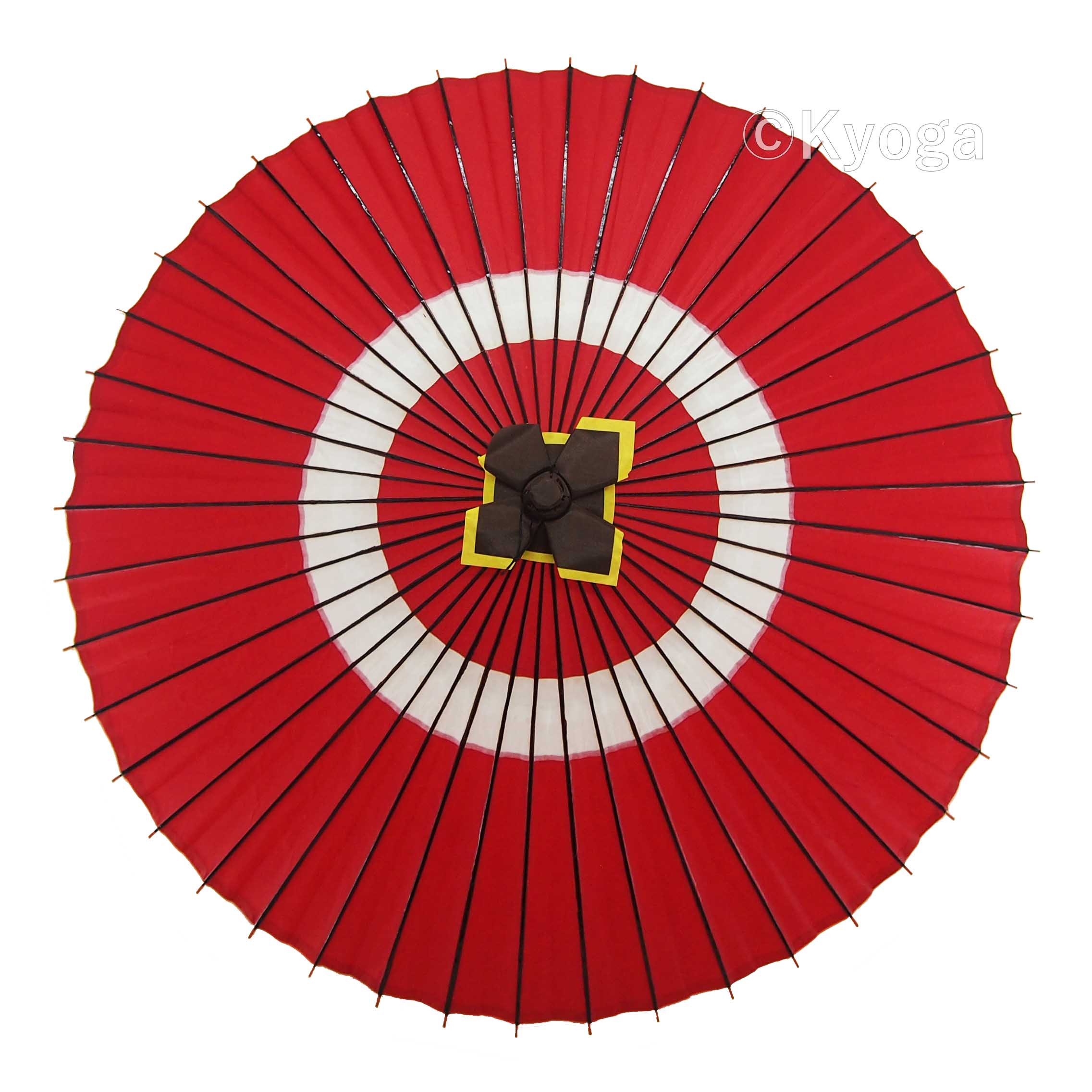蛇の目傘　蛇の目柄　赤　別注品